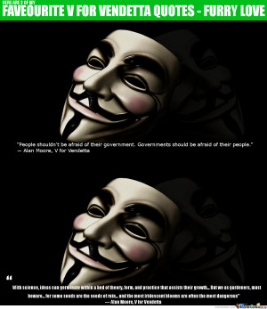 My Faveourite Movie Quotes - V For Vendetta