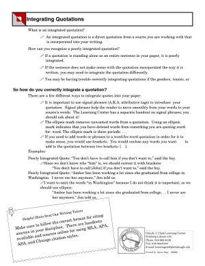 Integrating Quotations (PDF)