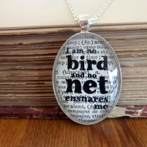 Jane Eyre famous quote silver necklace