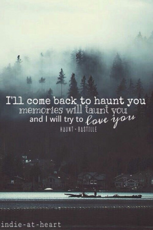 Bastille's song Haunt. My new obsession band along with Arctic Monkeys ...