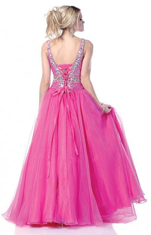 lace up back prom dresses