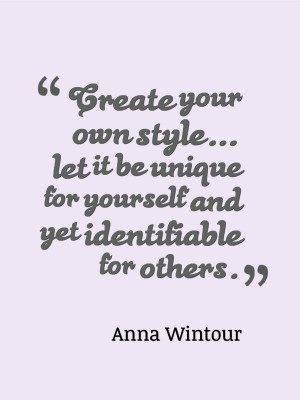 Anna Wintour Fashion quote