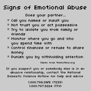 Emotional/Verbal Abuse