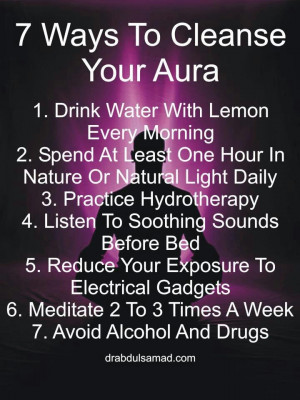 Cleanse your aura