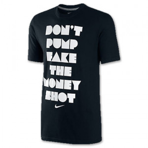description nike money shot men s tee shirt the nike don t pump fake ...