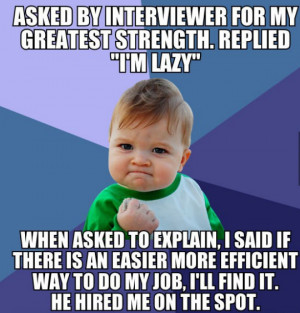 Just got back from a job interview