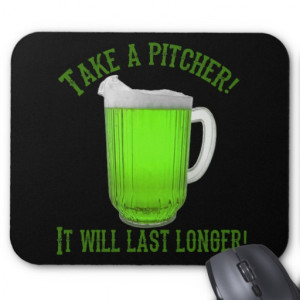 Funny Irish Green Beer Mousepad