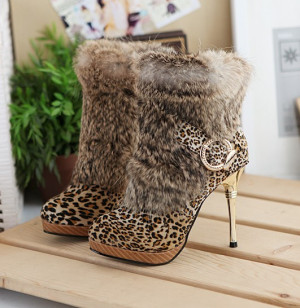 Fashion Heels Cheetah...