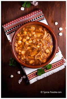 Mexican Chicken pozole recipe; How to make Pozole; receta; recipe ...