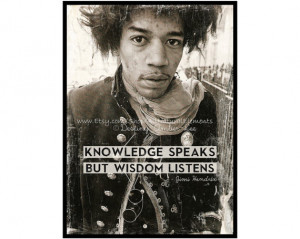 Jimi Hendrix Quote Art Print / High Quality Poster