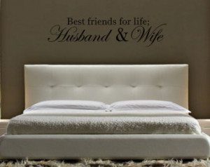 Best Friends For Life Husband & Wife Couple Love Romance Quote Bedroom ...