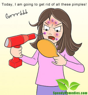 funny way to get rid of pimples