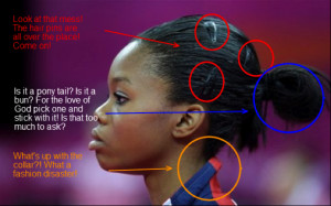 Gabrielle Douglas’ ponytail along with some of the criticism she ...