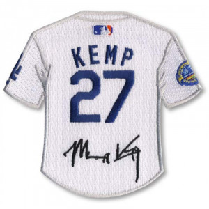 Matt Kemp jersey patch with signature