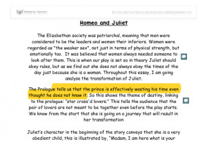 Romeo And Juliet Essay Introduction Paragraph