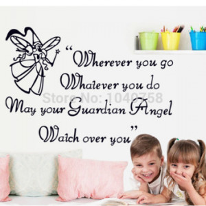 Removable Angel Love Wall Stickers Quotes and Sayings Decorative Wall ...