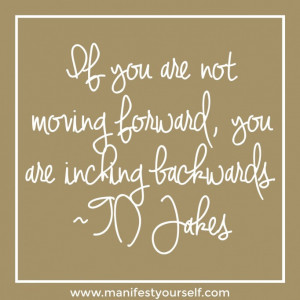 ... you are inching backwards.