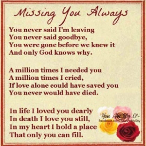 Miss you always