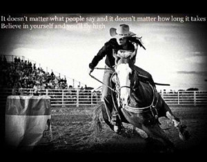 barrel racing