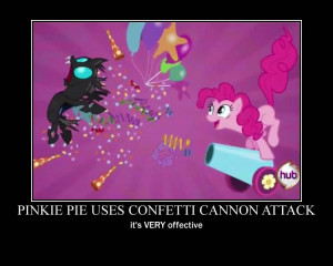 Pinkie Pie used Confetti Canon - My Little Pony: Friendship...
