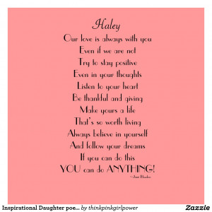 Proud Of My Daughter Poems