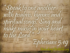 Bible Verses and Scriptures About Singing