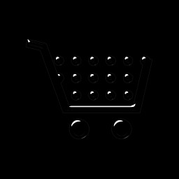 open shopping cart carts icon with dots 075955 digital gas pump icon