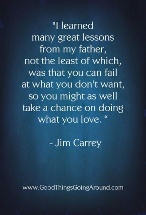 inspirational words from Jim Carrey