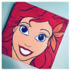 Ariel The Little Mermaid Mini Canvas by StaceChase on Etsy, $15.00