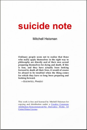 Sad Suicide Notes Suicide note · other editions