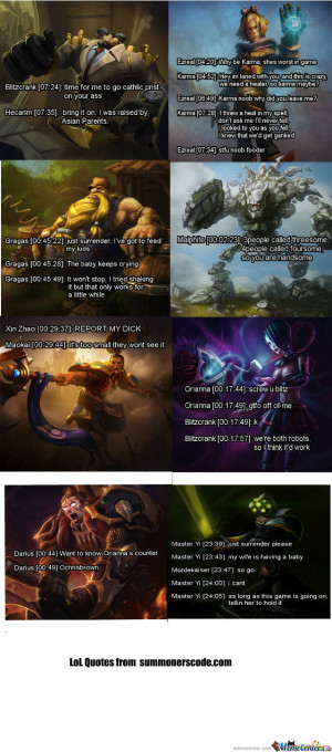 For The Lol Fans (Player Quotes)