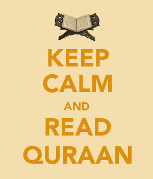 keep calm and read quran