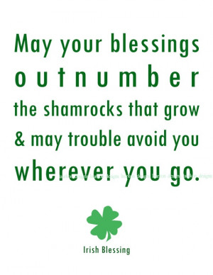 Irish Blessing Printable #etsy #irish #printable