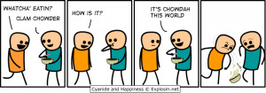 There Is Nothing Funny Or Fun About Clam Chowder, Comic By Explosm