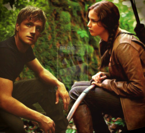 katniss,peeta and gale Katniss and Peeta