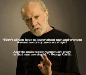 George Carlin Relationships Men Women