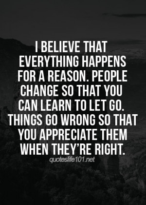 SATURDAY SAYINGS: LIFE, NEW BEGINNINGS AND THINGS HAPPEN FOR A REASON