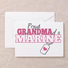 Marine Grandma Greeting Cards