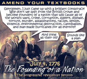 ... flips out: How DARE Michele Bachmann praise the Founding Fathers