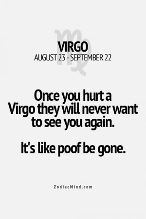 Virgos - Poof! Be gone!