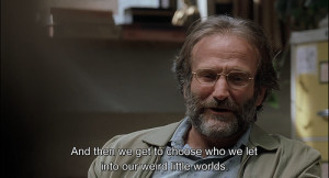 ... Sean Maguire (Robin Williams) y el genio matemático Will Hunting