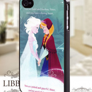 Disney Frozen anna and elsa Quote - iPhone 4/4s/5 Case - Samsung ...