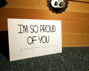 Funny Proud of You Card quot I 9 m So Proud Ya Know For That Thing You