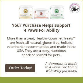PureZa For Life dog treats. 4 Paws will receive $10 from each order ...