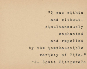 scott fitzgerald quote variety of life inspirational quote literary ...