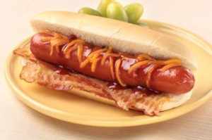 ... , Ready To Servings Bacon, Red Hot, Bbq Bacon Cheese Dogs Recipe