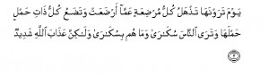mankind! Fear your Lord and be dutiful to Him! Verily, the ...