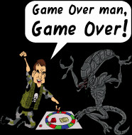 Game Over Man Aliens Hudson Bill Paxton Shirt