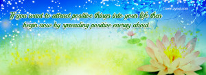 Spread Positive Energy Facebook Cover Layout