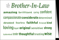 Happy Birthday Brother-In-Law card - Product #374897